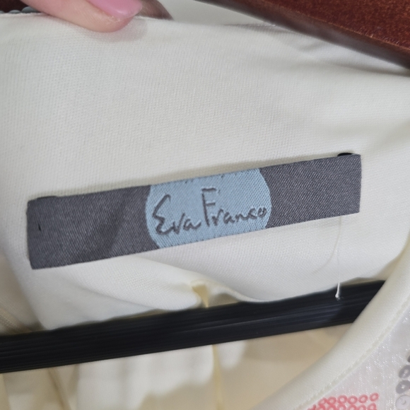 Anthropologie Eva Franco‎ Sequin Embellished Assymetric Midi Dress Multicolor - Picture 10 of 10